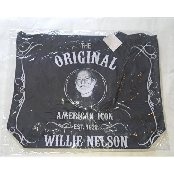 Willie Nelson Tote Bag Large Shoulder Shopping Gift Original 1933 Country Music - Picture 3 of 4